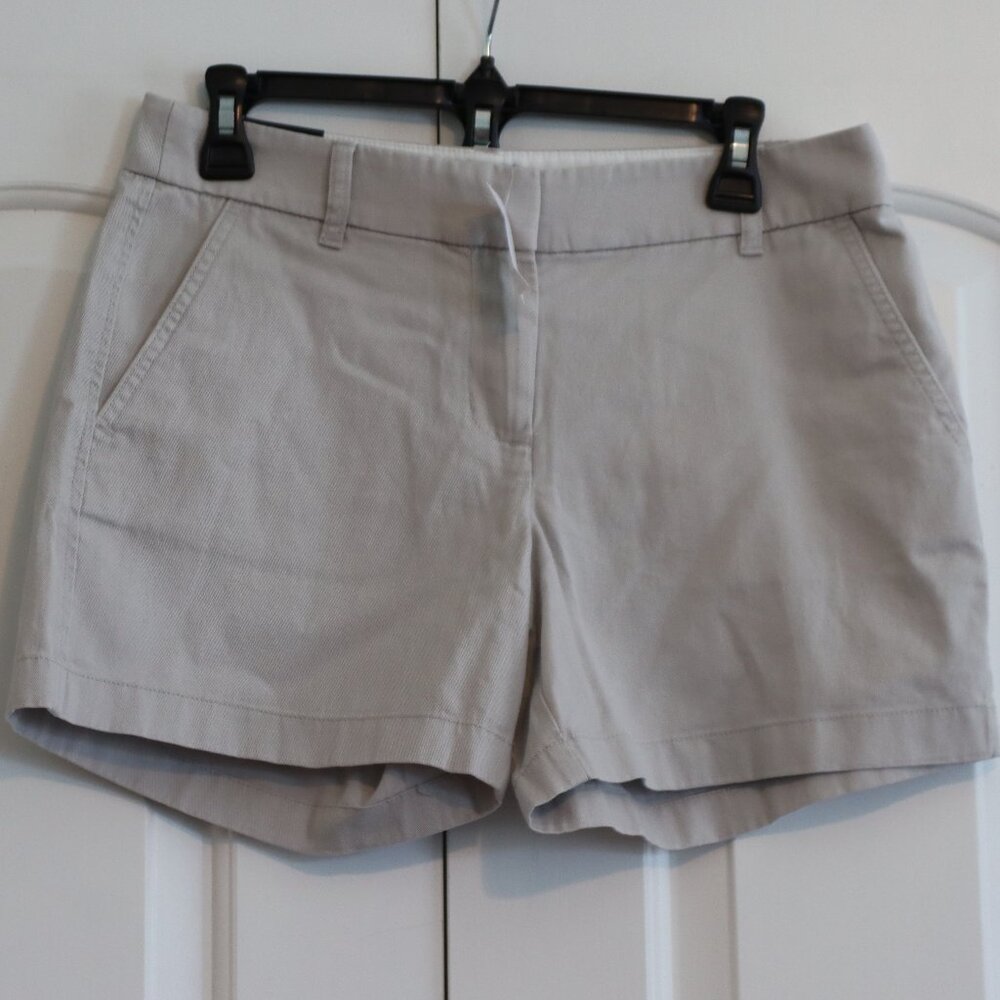 J.Crew Factory 5" Flat Front Classic Chino Short 100% Cotton Size 6